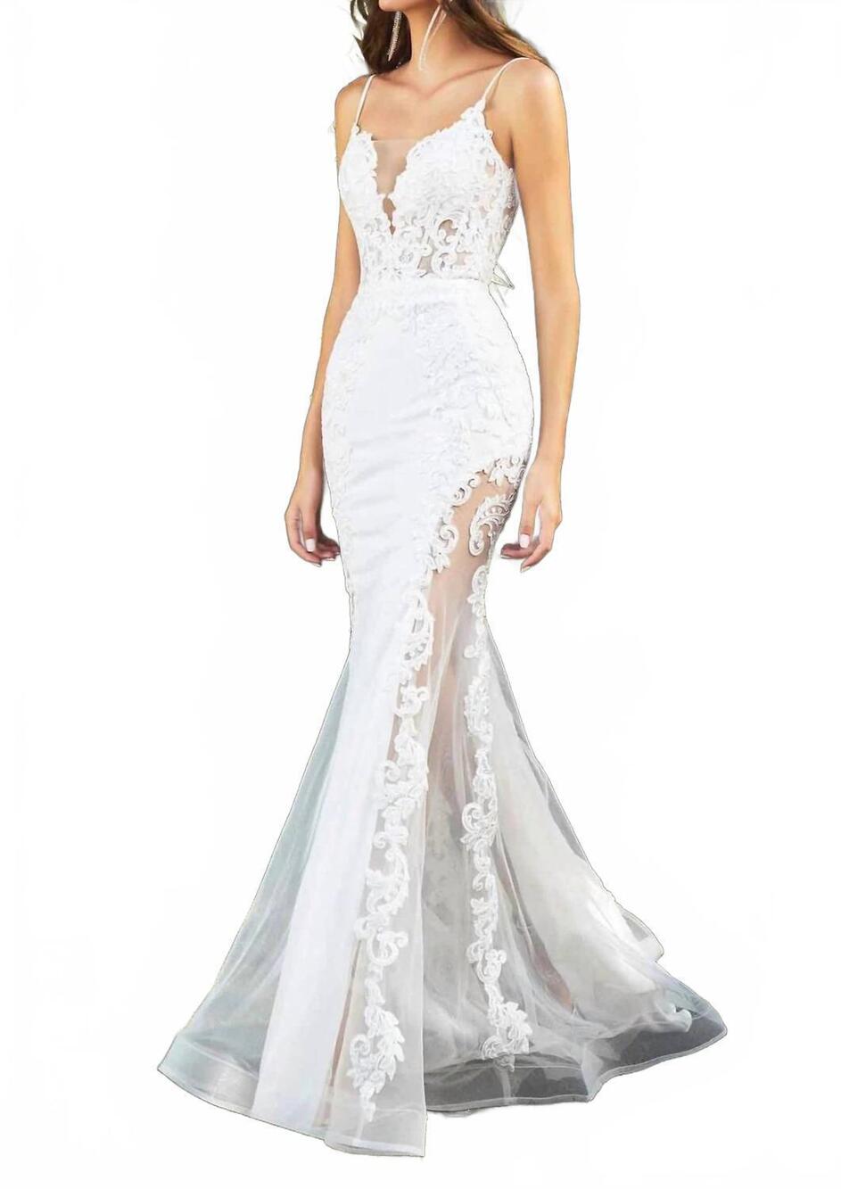 NEW CINDERELLA DIVINE ready for romance lace wedding dress in white